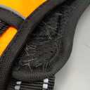 PHOEPET Reflective Dog Harness Large Breed Adjustable No Pull Vest with Handle 2 Metal Rings 3 Buckles [Easy to Put on & Take Off](XL, Orange)