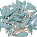 3 x MECCANIXITY Petal Mosaic Tiles for Crafts 100g Tear Drop Porcelain Mosaic Tiles for Mosaic Art Projects and Outdoor Decorations Peacock Blue