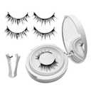 Magnetic Eyelashes with Applicator,2026 New Reusable Magnet Lashes Natural Look,Easy to Wear and Remove Soft Lashes kit No Glue or Liner Needed(Natural#04+Devli#03)