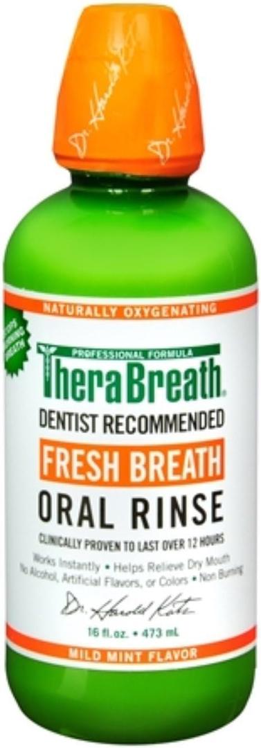 TheraBreath Fresh Breath Oral Rinse - 16 oz, Pack of 3 (EXP: 09/2028)