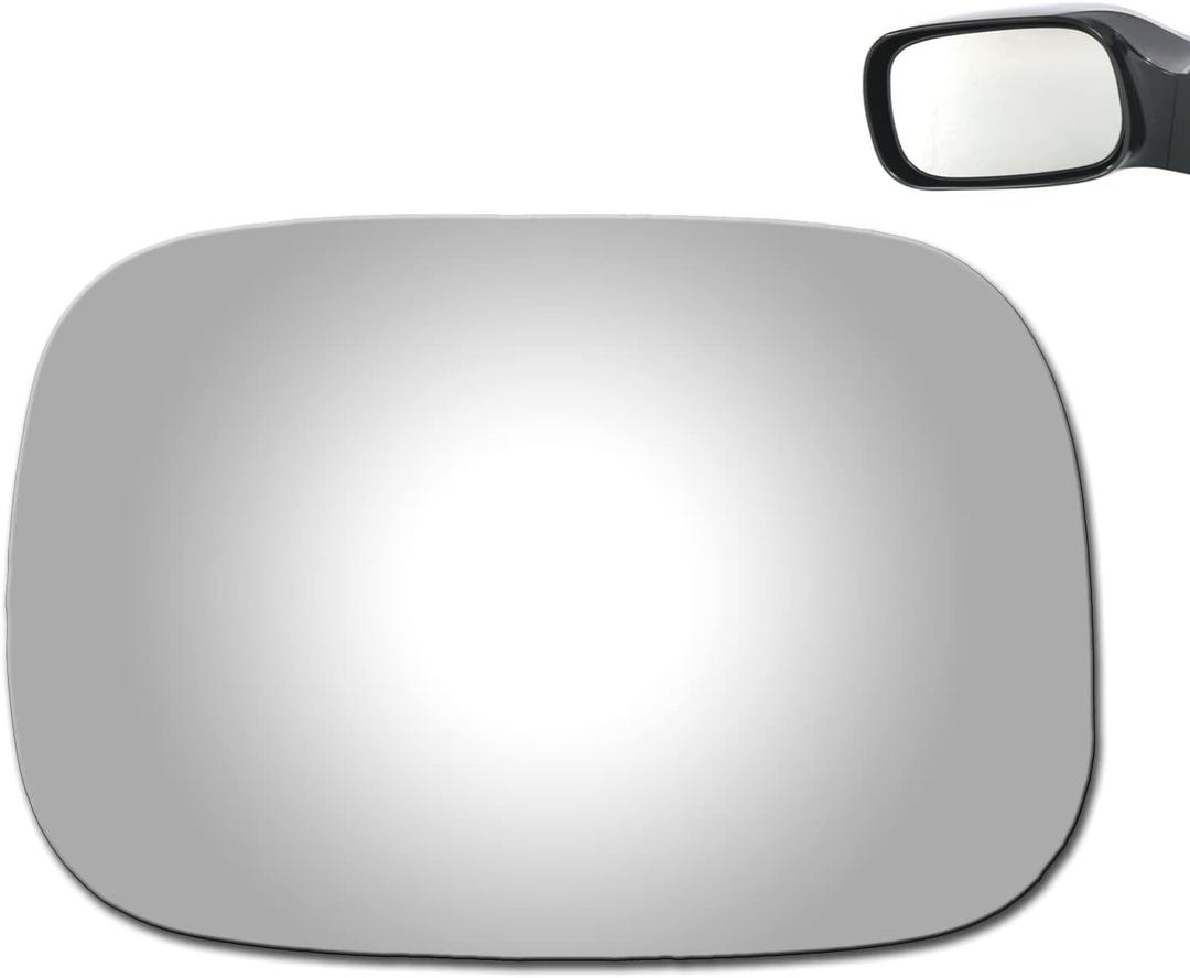 WLLW Mirror Glass for 2005-2010 TOYOTA AVALON Driver Side Only Left Flat Replacement Glass with Adhesive