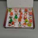 Christmas Party Favors 25Pcs 3D LED Finger Lights for Kid & Adults Toys Light Up Rings Stocking Stuffers Party Favors Assorted Styles Gift Package No-Repeat Non Candy Gift New Version