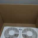 Seasons Comfort Twin Window Fan, Reversible Airflow Control, 9 Inch, 2 Speeds, Expandable, Exhaust, Dual Fan - Ideal for Home, Kitchen, Bedroom & Office