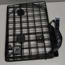 rabbitgoo Dog Car Barrier for SUVs, Adjustable Large Pet Gate, Universal-Fit Divider Cargo Net, Heavy-Duty Wire Mesh Dog Barrier SUV, Van Vehicles Subaru Car Accessories Safety Travel, Triple Folding