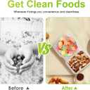 3 x 20 PCS Snack Containers with Lid, Leakproof Dipping Containers with 2 Compartments,Reusable Snack Pack Containers, Portion Control Condiment Container