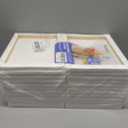 FUMILE 8x10 Canvas for Painting Stretched, 24 Pack Canvases for Painting-5/8 in Profile Primed White Blank Painting Canvas Value Pack for Oil & Acrylic Paint