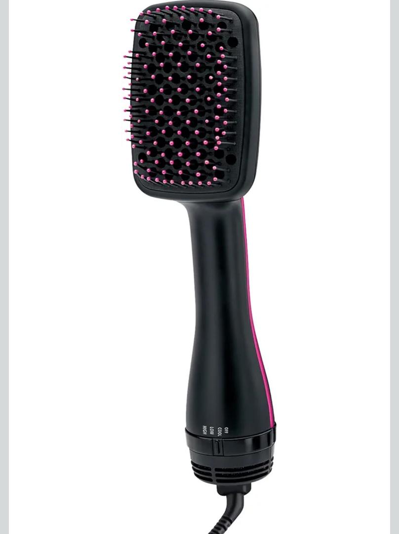 REVLON One-Step Hair Dryer and Styler, All-in-One Detangling and Straightener Brush for Salon-Quality Smooth, Straight Hair, More Shine and Less Frizz, Black