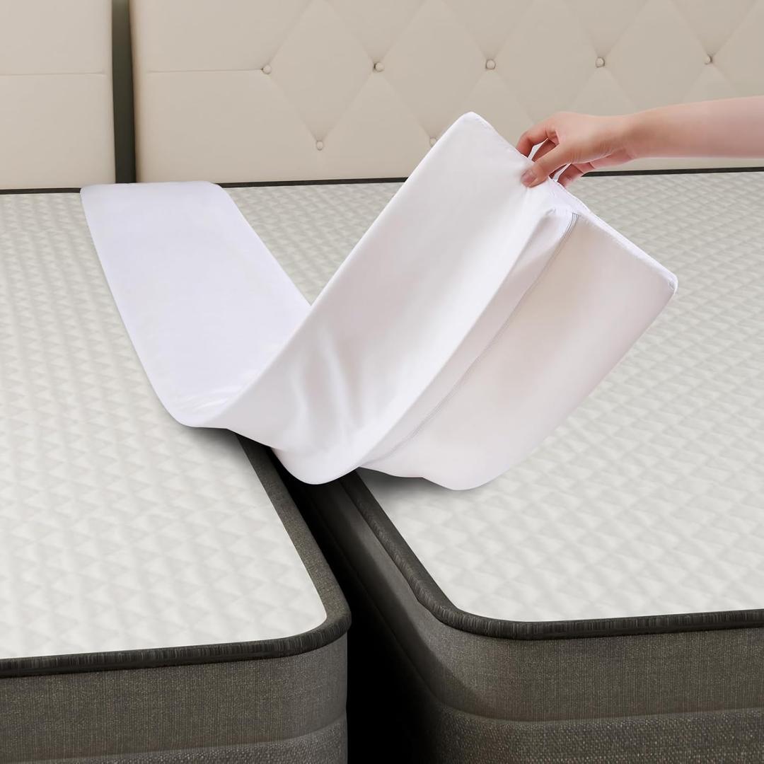 Vekkia 80" x 12" ExtraWide Split King Gap Filler for Adjustable Bed, Twin to King Bed Converter, HighDensity Foam, Washable Cover, Fills Up to 3 Gap