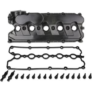 MITZONE Engine Valve Cover Compatible with 2006-2014 Volkswagen Jetta Beetle Golf Passat Rabbit SportWagen 2.5 L5 Cylinder Replace 07K-103-469-L 07K-103-469-F