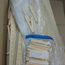 Kigley 12 Pcs Pegboard Drawer Organizer with 96 Drawer Peg Wood Peg Board Wooden Kitchen Plate Organizer for Dishes Food Containers Cookware Utensils(21 Inch,Wood Color)