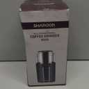 SHARDOR Coffee Grinder Electric, Spice, Herb, Grinder for Coffee Bean Spices and Seeds with 2 Removable Stainless Steel Bowls, Black