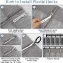 OWENIE Max Grey Pinch Pleated Sheer Curtains 84 Inches Long 2 Panels Set for Bedroom Living Room, Soft Airy Leaves Jacquard Clip Light Filtering Semi Sheer Drapes, Grey, 2Pcs, Each 54x84 Inch