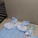 Girls Princess Cinderella Dress Kids Halloween Cosplay Dress up Costume Sets for Cinderella, 7-8Years