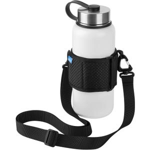 Xxerciz Water Bottle Carrier Holder with Adjustable Shoulder Strap Universal Bottle Sling for Walking Hiking Camping (Shoulder Sling)
