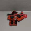 Furniture Lifter Mover Tool Set and 4 pcs 4.13"x3.15" Furniture Slides Kit, Furniture Move Roller Tools, 360 Degree Rotatable Pads, Suitable for Furniture Such as Sofas and refrigerators