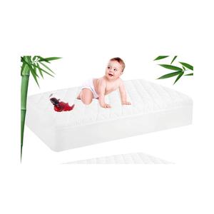 Waterproof Fitted Crib Mattress Pad, 28"x47, White