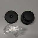 PRIMSOPH Tip-Toe Tub Drain Trim Kit with One Hole Overflow Faceplate Conversion Kit Assembly Universal Fine Coarse Thread Replacement Matte Black