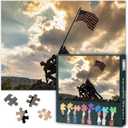 Puzzles for Adults 1000 Pieces, US Marine Corps War Memorial Jigsaw Puzzles, Arlington Virginia Adult Puzzle for Adults, Educational Fun Games or Toys for Elders Friends 20X27 INCH