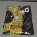 IVN 6th Birthday Door Cover 71x35 Inch Black Gold Birthday Banner for Party Decorations Balloons Stars Fireworks Backdrop Sign for Men Women Photo Booth Prop Wall Decor