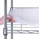 BRIAN & DANY Wire Shelf Liner 24" X 48", Heavy Duty Shelf Liners for Wire Shelving, Waterproof Protector Mats, Set of 4, Transparent