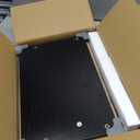 Vantic C Shaped End Table, Small Side Table for Couch and Recliner, Slide Under Sofa Tray Desk with Storage Bag for Living Room and Bedroom, Black