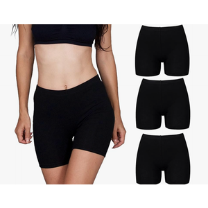 3 Pack Slip Shorts for Women, Size Medium