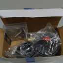 Tandefio 1 Pcs Deadbolt with Occupancy Indicator, Vacant Occupied Bathroom Lock 304 Stainless Steel Lock Indicator for Commercial Restroom Fit Door Thickness from 1 3/8" to 2", Satin Chrome (Black)