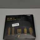 5 in 1 Blow Dryer Brush, Upgrade Hair Dryer Brush Air Curler Air Curling Wrap Styler, Detachable Hot Air Brush Negative Ion Curling Brush Iron, Hair Styling Tools for Drying Curling Straightening (Black Gold)