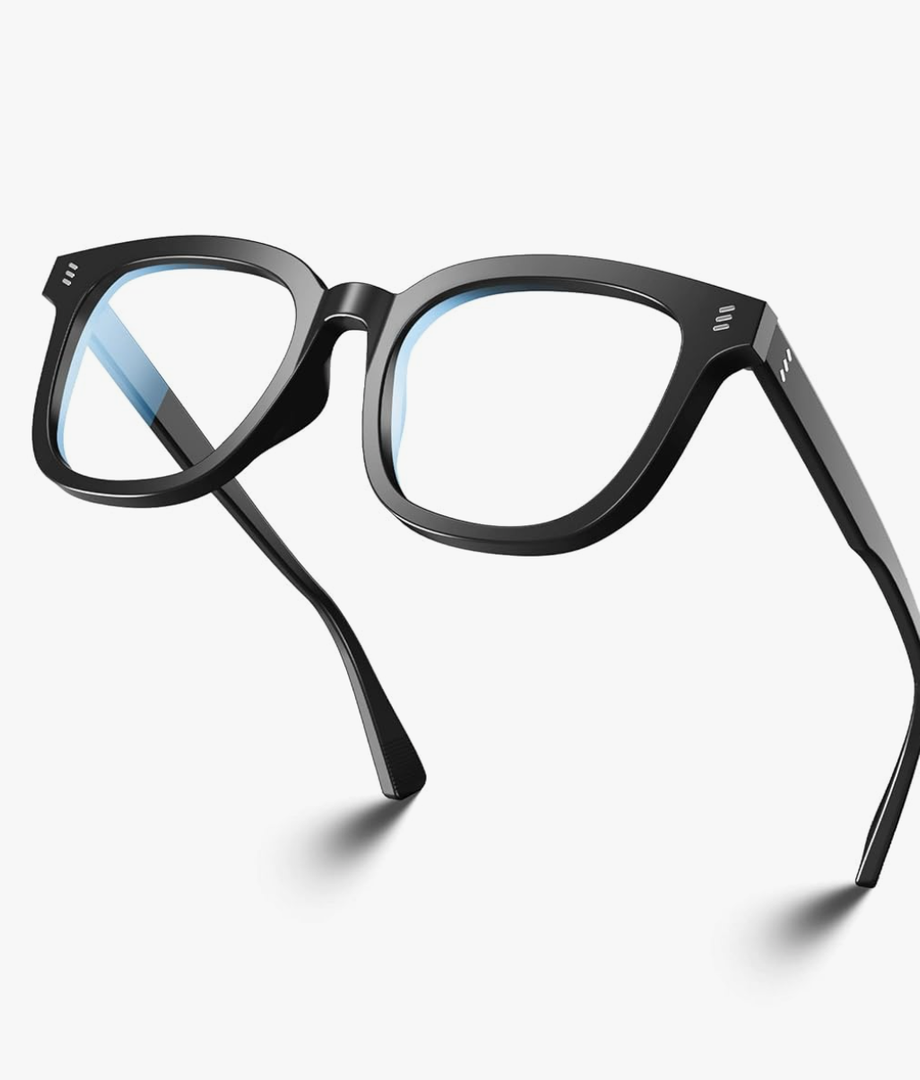VISOONE Square Classic Blue Light Blocking Glasses with Non Prescription Anti Glare For Women and Men NOE
