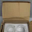 2 Pcs Ribbed Glass Cups 18 Oz Vintage Drinking Glassware Bubble Cups Drinking for Iced Coffee Cup Matcha Juice Milk Iced Latte Wavy Cup Glasses Tumbler Aesthetic Cute Glass Cup Unique Cocktail Glasses