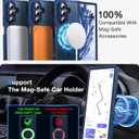 NO.1 Magnetic for Samsung Galaxy Z Fold 7 Case Compatible with MagSafe [Military Grade Drop Tested][Translucent Matte][Anti-Fingerprint] Soft Silicone Bumper for Samsung Fold 7 Case Slim,Blue