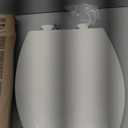 Bemis 7300SLEC Slow Close Toilet Seat, Easy Clean Hinges and Durable Plastic Seat, Made in USA, Elongated, Bone