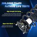 Front Struts Assembly & Sway Bar Links for 2003 2004 2005 2006 2007 2008 Toyota Corolla, Shock Absorber w/Coil Spring Replace 172115 172114 4PCS
