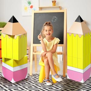 Bucherry 6 Pcs Back to School Decoration Large Classroom Theme Decoration Boxes First Day of School Decor Welcome Back to Kindergarten Teacher Props for Preschool Classroom Photo Props Bucherry 6 Pcs Back to School Decoration Large Classroom Theme Decoration Boxes First Day of School Decor Welcome Back to Kindergarten Teacher Props for Preschool Classroom Photo Props