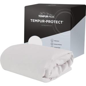 Tempur-Pedic TEMPUR-Protect Waterproof Mattress Protector, Full, White