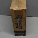 Broom and Dustpan Set, Broom Dustpan Combo Set for Home 52-In Long Adjustable Handle Broom with Dustpan Teeth to Clean Hair for Home Office Kitchen Lobby (White)