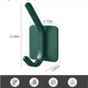 2 x Paoli Heavy Duty Self Adhesive Hooks - Sturdy self Adhesive Hooks for Home, School and Office Easy to fit and Remove,with a Maximum Load Capacity of 30lb (4 PC).