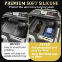 TOPINSTALL Silicone Wireless Charging Protective Mat Compatible with 2025 2026 Ford Bronco 4-Door Automatic Transmission, Waterproof Pad Console Anti-Slip Liner (NOT for Manual & 2 Doors & Sport)