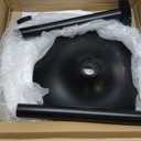 FDW Pub Table 40 Inch Height Cocktail Table Round Bistro Bar Table for Home and Kitchen Dining (White)