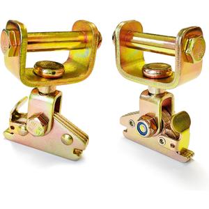 2 Pack E-Track Roller Idler Fitting, Heavy Duty Swivel Tie Down Anchors Fit E Track Ratchet Straps, Wheel Straps - Trailer Tie-Down for ATV, UTV, Car, Enclosed Trailers, Truck, Flatbeds