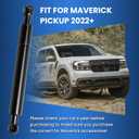 2022 2023 2024 2025 2026 Tailgate Assist Shock Maverick Truck Lift Assist Tailgate Shock Lift Soft Open Compatible with Maverick Pickup Accessories 2022+