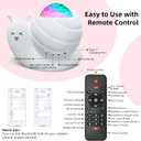 Mycket Star Projector, Galaxy Projector Light, LED Night Light Lamp, Night Light Projector with Remote 360Rotating Sleep Soothing Colors Changing Music Bluetooth Speaker Timer Fuction for Bedroom