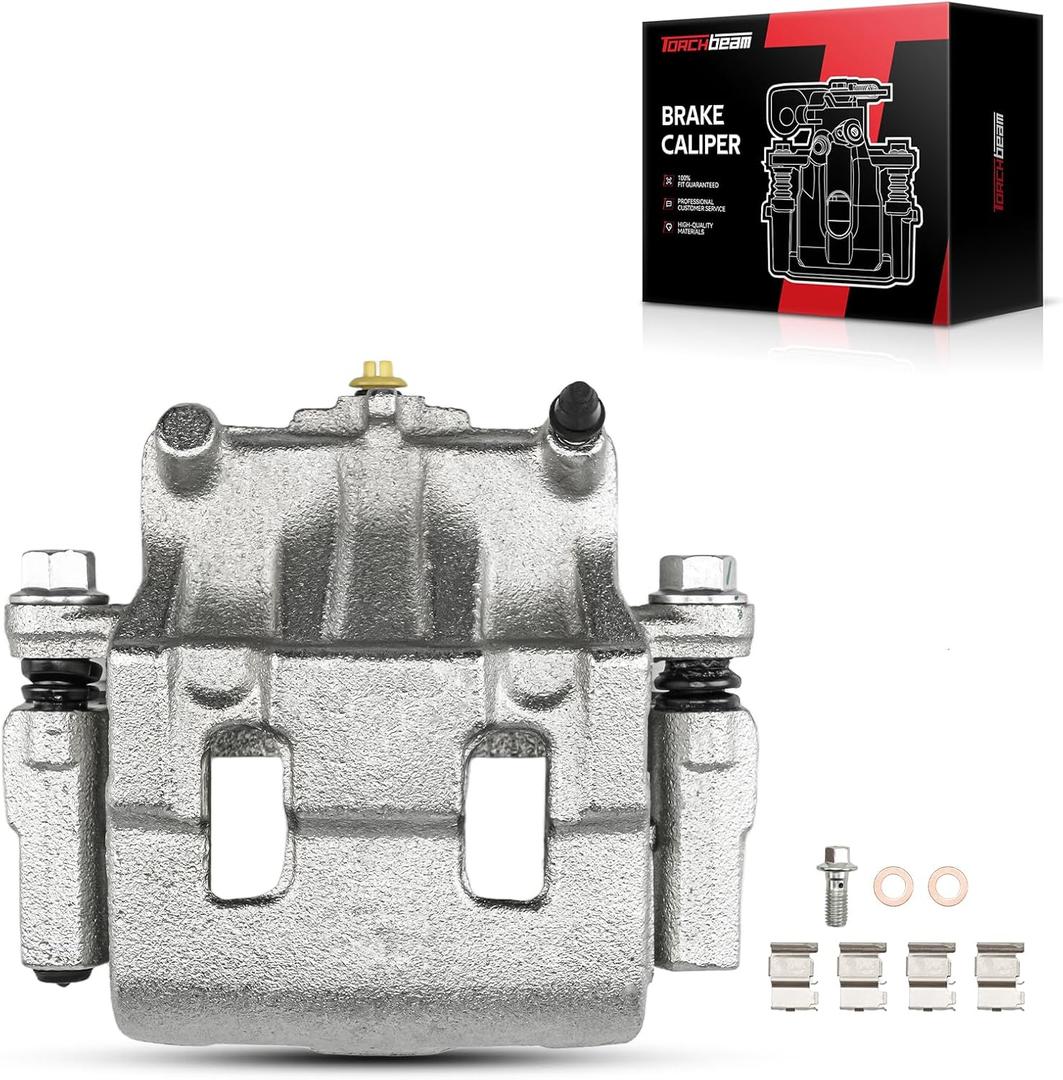 Torchbeam Front Brake Caliper Left for Ford Edge 2011-2014, Mazda CX-9 2007-2015, Lincoln MKX 2011-2015, Front Left Caliper Replace # 18B5026AS Disc Brake Caliper Assembly with Bracket