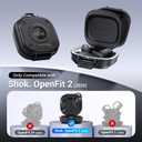 PROfezzion for Shokz OpenFit 2 Case Cover, Heavy Duty Hard Shell Case with Full Coverage and Secure Locking Latch for Shokz OpenFit 2 Open-Ear Headphones (Not for The OpenFit 2+, OpenFit 1, and Air)