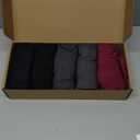 TIICHOO Washable Incontinence Underwear for Men with Leak Proof Protection, Discreet Boxer Briefs for Bladder Leakage 5-Pack (XX-Large, 2 Black/2 Grey/1 Burgundy)