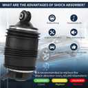 Rear Left Air Suspension Spring 2113200725 Compatible with Mercedes-Benz W211 W219 2003-2011 E550/E55 AMG/E63 AMG/CLS500/CLS550/CLS63 AMG/CLS55 AMG - Driver Side - 2WD