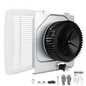 C350BN B Unit Bathroom Exhaust Fan and Grille Kit, 70 CFM, 3.0 Sone, Fits 696N(695) B Unit, C-350C2/VC-307C2ND, C-350/370A-A,VC305C2N, VC305AN, 690-A, 696NC, 696ND-B Strong Airflow Bathroom Upgrades