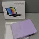 Magic Touchpad Keyboard Case for iPad Mini 7 (2024)/Mini 6 (2021) 8.3 inch, Slim Magnetic Folio with Type-C 7Colors Backlit TrackPad Keyboard fit iPad mini 7th (A17 Pro)/6th generation Purple