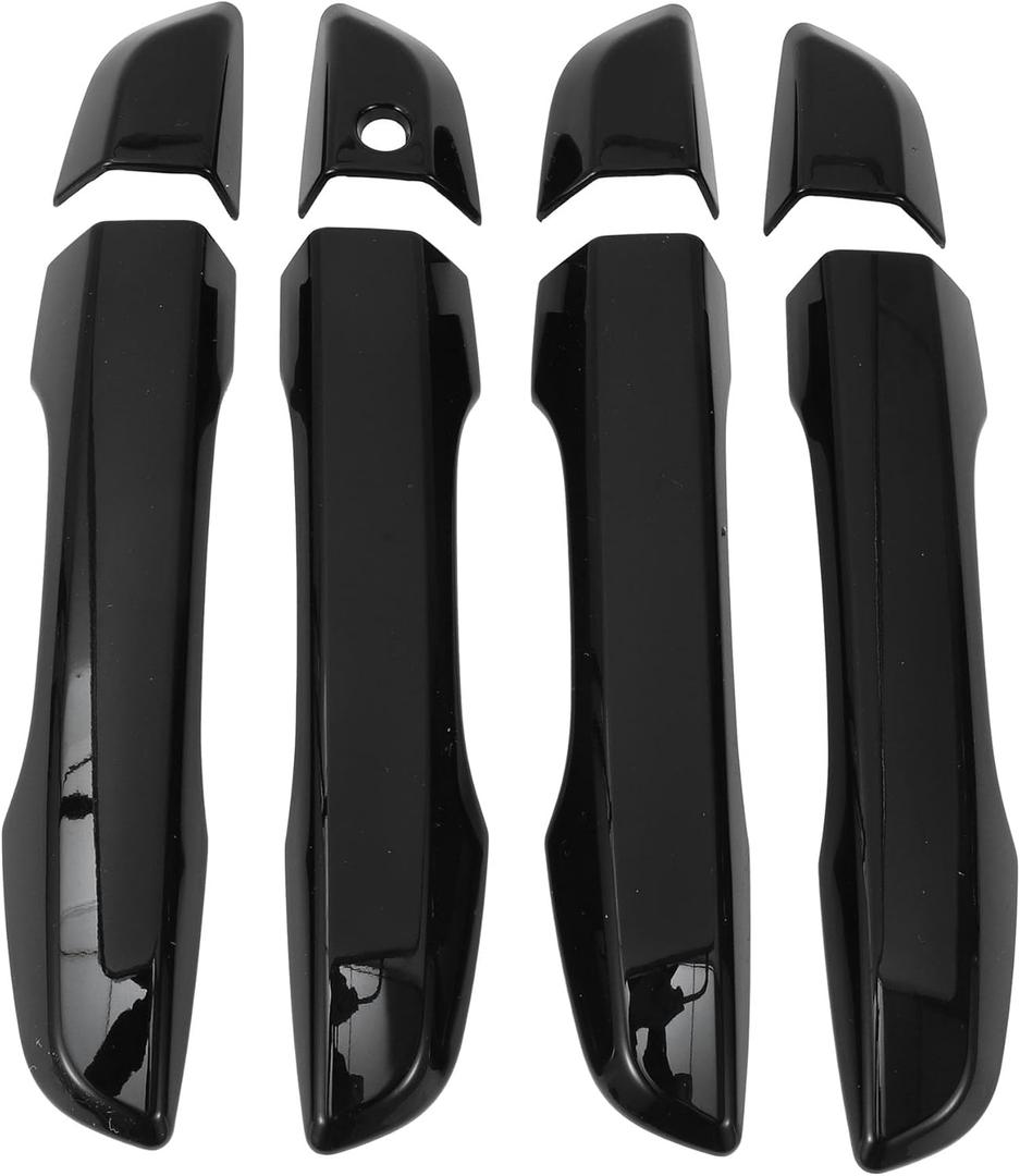 Partuto Exterior Door Handle Cover Trim Door Handle Cover for Honda Civic 10th 2016-2021 Gloss Black ABS 1 Set