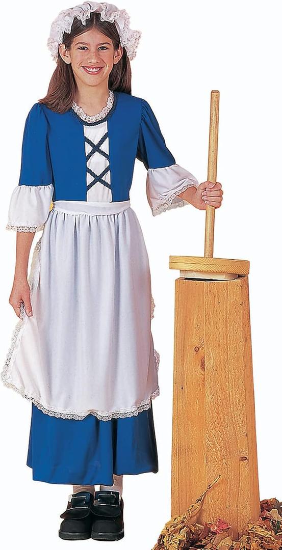 Rubies Child's Forum Colonial Girl Costume Dress, Large for Themed Parties and Halloween, Large